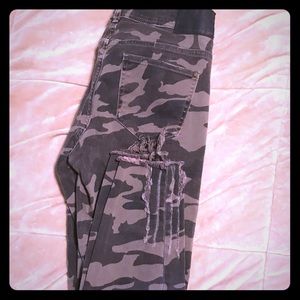 Zara camp jeans with tears